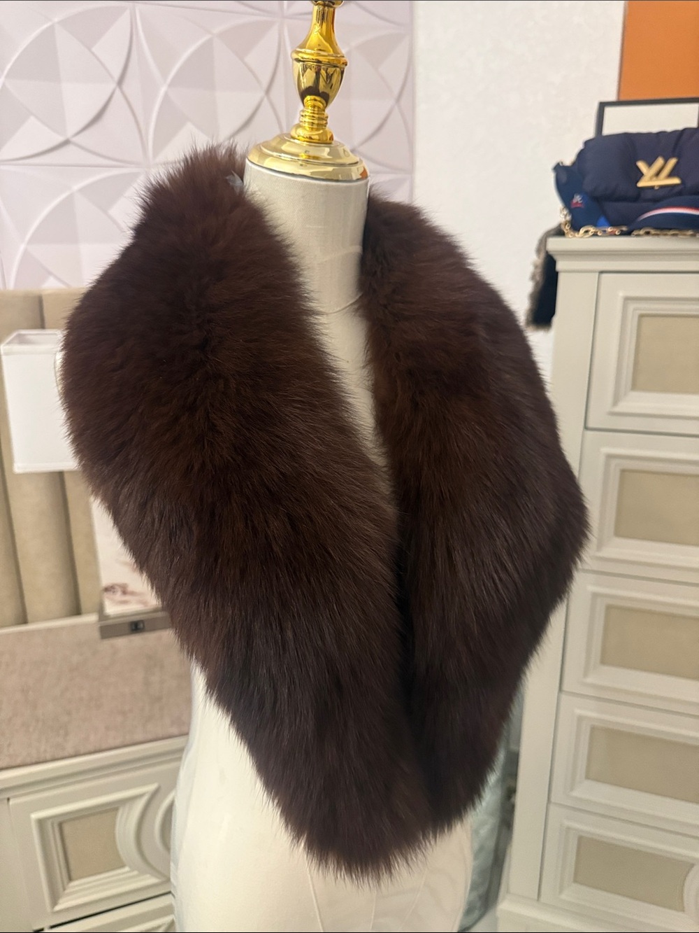 Real Fox fur long scarf